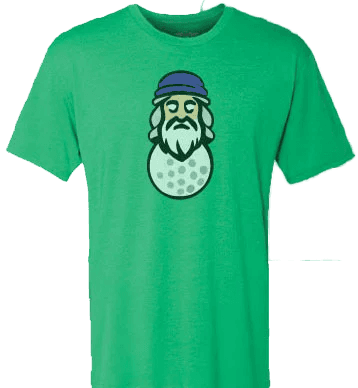Green Golf T-Shirt with Green Logo